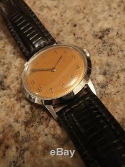 Vintage Ultra Rare 1965 Timex Marlin Orange dial mens watch PRISTINE&SERVICED