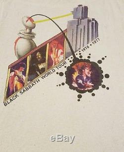 Vintage Ultra Rare 1976-77 Ozzy Osbourne World Tour Black Sabbath T Shirt Small