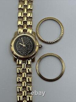 Vintage Ultra Rare Fendi 850L 18K GP Roman Num Watch. Working Great