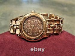 Vintage Ultra Rare Fendi 850L Olympos Gods Swiss 1925 18K GP Roman Num Watch