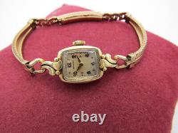 Vintage Ultra Rare Hamilton Lisette Watch 10K Solid Gold Biggs Case Cal. 750