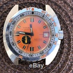 Vintage Ultra Rare Holy Grail 1967 Doxa Sub 300 Professional Black Lung