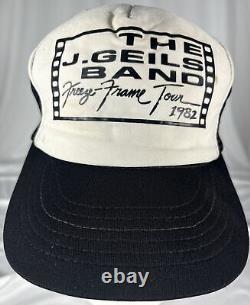 Vintage Ultra Rare J Geils Band 1982 Freeze Frame Tour SnapBack Trucker Hat