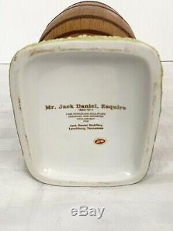 Vintage Ultra Rare Jack Daniel Esquire Porcelain Decanter Japan Excellent