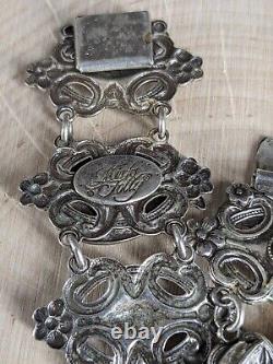 Vintage Ultra Rare Kirks Folly Angel Cupid Cherub Band With Rhinestones Watch