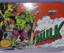 Vintage Ultra Rare Meister Brazil The Incredible Hulk Tin Tray Marvel