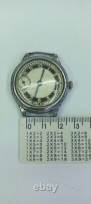 Vintage Ultra Rare Molnija Wrist Watch 15 stones 19-1 CCHZ USSR Soviet Union 50s
