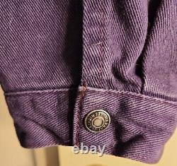 Vintage Ultra Rare Nintendo Play it Loud Denim Jacket Black with purple sleeves