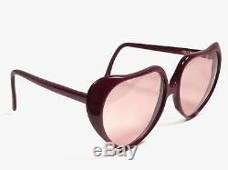 Vintage Ultra Rare Oliver Goldsmith Love U Heart Shaped Sunglasses