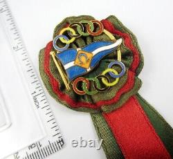 Vintage Ultra Rare Olympic Pin with Ribbon