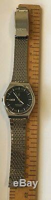 Vintage Ultra Rare Seiko 4826-9000 First Solar Watch 7 Jewels Excellent Conditio