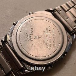 Vintage Ultra Rare Timex 55T Digital Chrono Alarm Timer Quartz Watch Chronograph