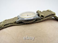 Vintage Ultra Rare WWII Record Sport Military Cal 107 Watch Swiss Brevet Repair