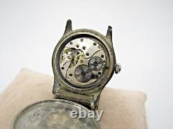 Vintage Ultra Rare WWII Record Sport Military Cal 107 Watch Swiss Brevet Repair