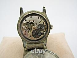 Vintage Ultra Rare WWII Record Sport Military Cal 107 Watch Swiss Brevet Repair