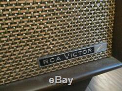 Vintage Ultra Rare x2 RCA Victor Speakers Beautiful Mid Century