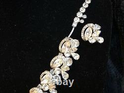 Vintage WEISS Signed Ultra Rare Stunning Ice Crystal Rhinestone Necklace