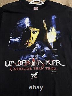 Vintage WWF 1999 The Undertaker Unholier Than Though Shirt L ULTRA RARE