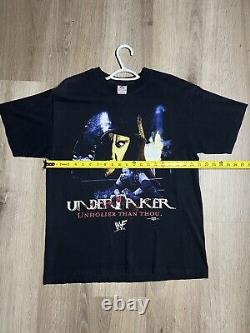 Vintage WWF 1999 The Undertaker Unholier Than Though Shirt L ULTRA RARE