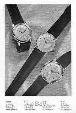 Vintage Watch PIAGET CALATRAVA 35mm STEEL 50's Pre Altiplano ULTRA RARE (NO 9P)