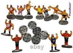 Vintage Wwf Wwe 1991 Hasbro Royal Rumble Wrestling Ring. 11 Figures Ultra Rare