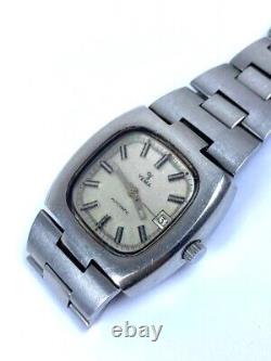 Vintage Yema Watch Automatic Square 1960's Ultra Rare 37 MM Gents France Made