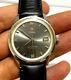 Vintage Zodiac Goldenline Watch Automatic 1960's Men Ultra Rare Black Swiss Made