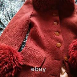 Vivienne Westwood Vintage Fur Trim Coat Size 42 Ultra Rare