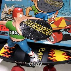 Vtg 1986 Playtime Motorized Skateboard Smack Ups Manny Manhole ULTRA RARE