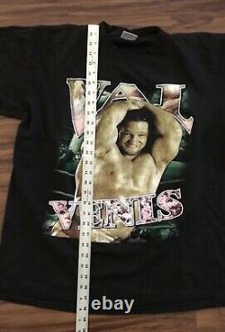 Vtg 90s Original Bootleg WWF Val Venis XL Rap Tee Shirt Ultra Rare Wrestling
