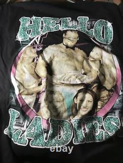 Vtg 90s Original Bootleg WWF Val Venis XL Rap Tee Shirt Ultra Rare Wrestling