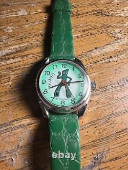 Vtg GUMBY 1982 Art Clokey Manual Wind Up Watch Ultra Rare Adult Size Works