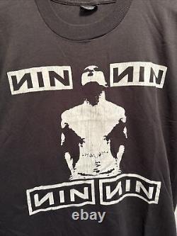 XL Vintage ULTRA RARE Nine Inch Nails T-Shirt 1990 Pretty Hate Machine NIN Tour