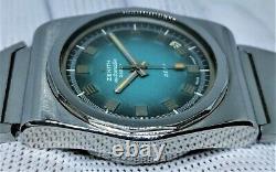 ZENITH DEFY 28800 A7682 ULTRA RARE TURQUOISE DIAL Cal 2562PC LOBSTER DIVER WATCH