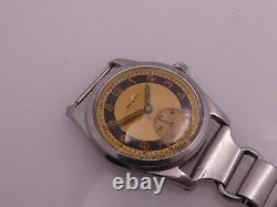 Zenith Military Stotsaker Ultra Rare Year 1952 Steel Screw Case Manual Watch