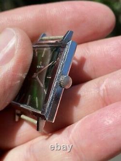 Zenith Ultra Thin Cal 2310 Original Emerald Dial Rare Vintage Watch