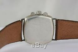 Zenith vintage chronograph! Unusual & Ultra rare! Silver case! Caliber 122